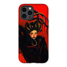 Lilith - Sapphic Witch Iphone Case, 14 Pro Max / Matte, Phone Case Stylized Illustration Woman Elaborate Hairstyle Red