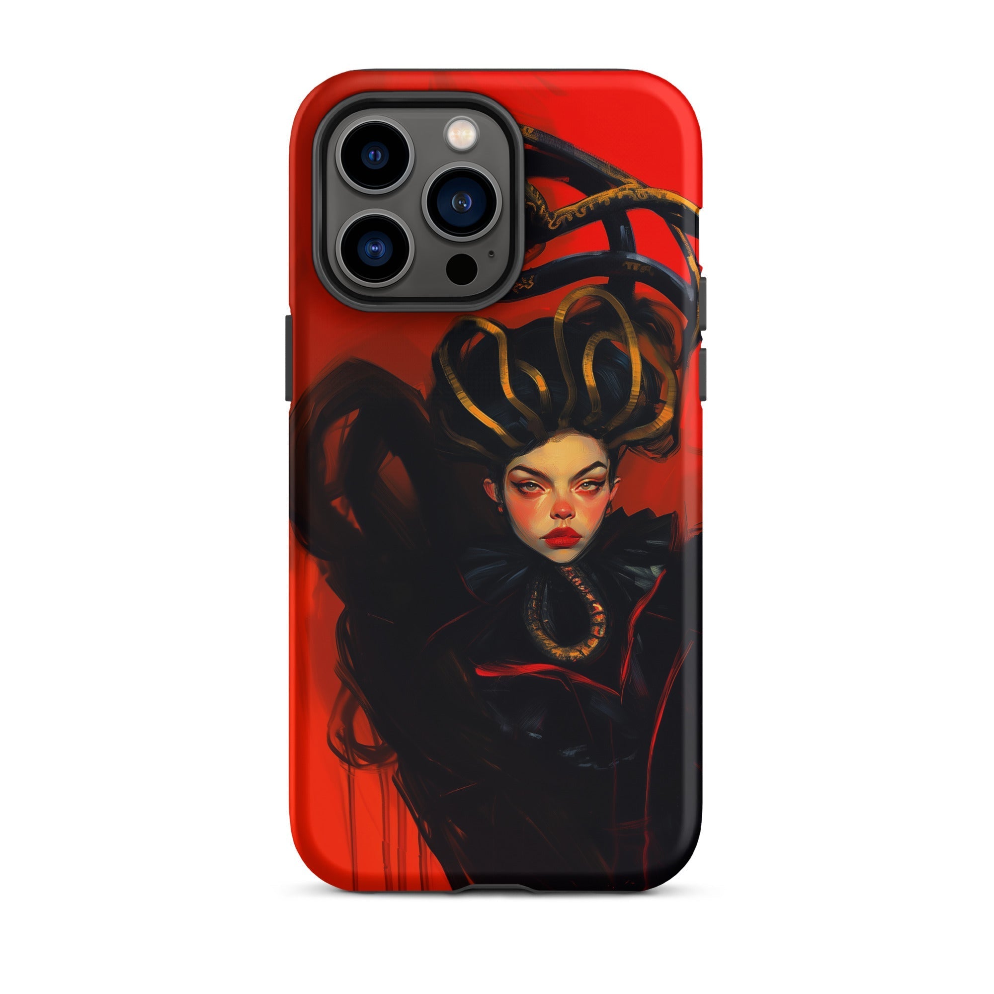 Lilith Sapphic Witch Iphone Case, 14 Pro Max / Matte, Red Phone Case Medusa Art