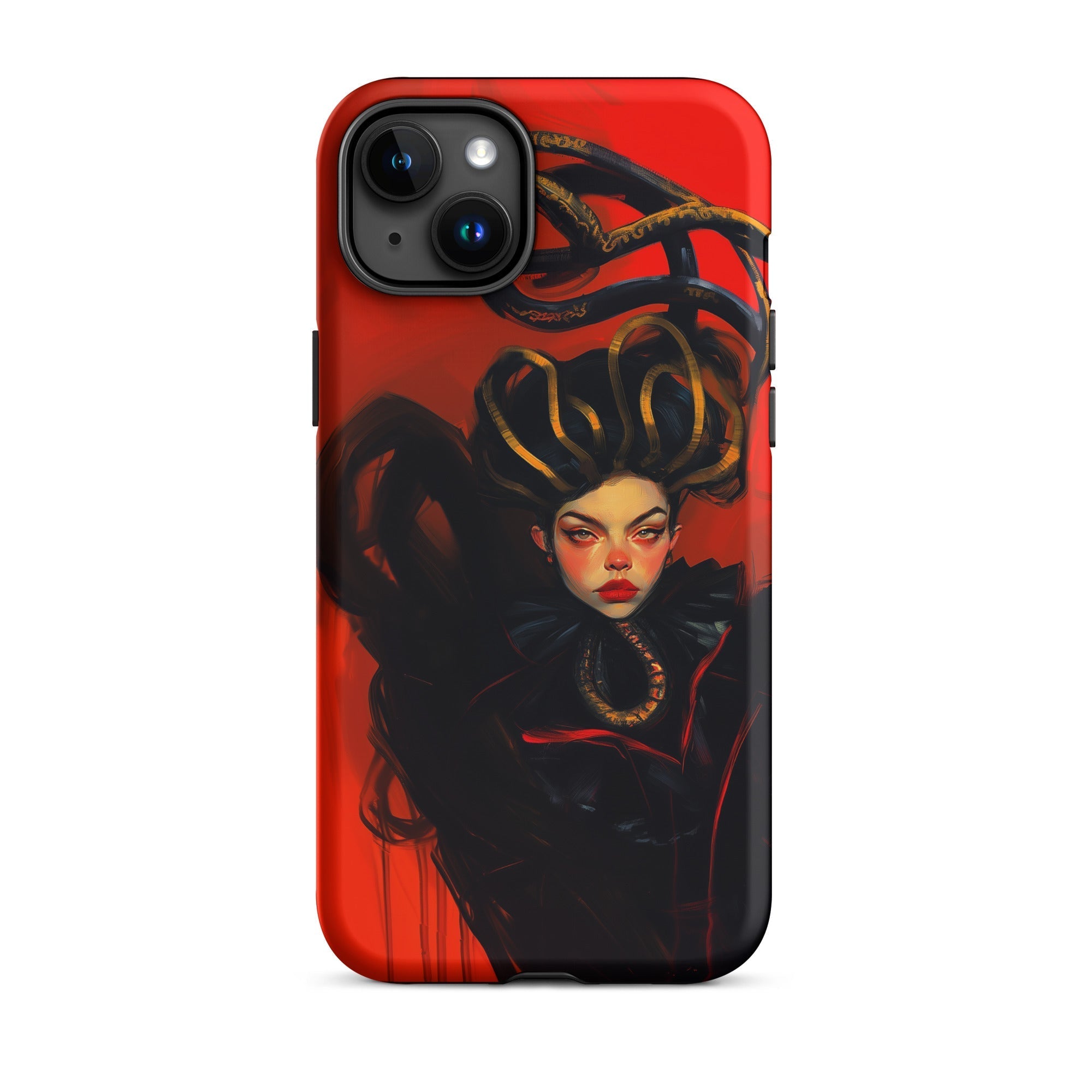 Lilith Sapphic Witch Iphone Case, 15 Plus / Matte, Red Iphone Case Medusa Art