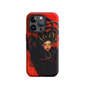 Lilith - Sapphic Witch Iphone Case, 15 Pro / Matte, Red Phone Case Medusa Design