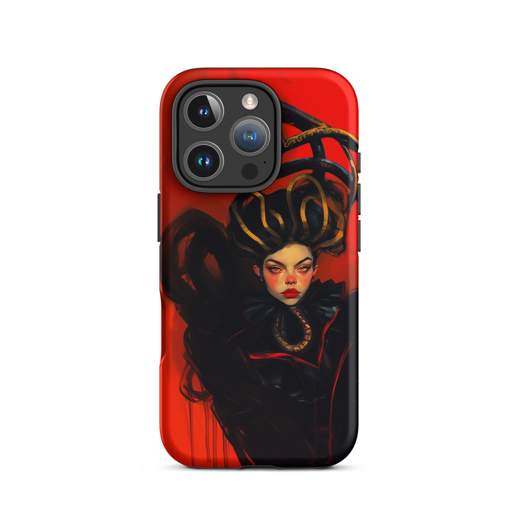 Lilith Sapphic Witch Iphone Case, 16 Pro / Matte, Red Iphone Case Medusa Artwork