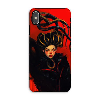 Lilith - Sapphic Witch Iphone Case, Xs Max / Matte, Phone Case Stylized Illustration Woman Elaborate Hairstyle Red