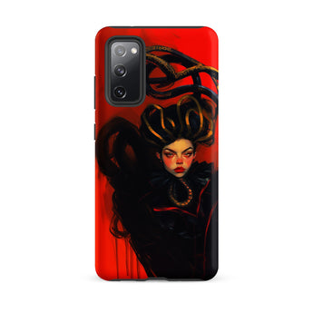 Lilith - Sapphic Witch Samsung Case, Galaxy S20 Fe / Matte, Red Phone Case Dark Fantasy Art Print Woman