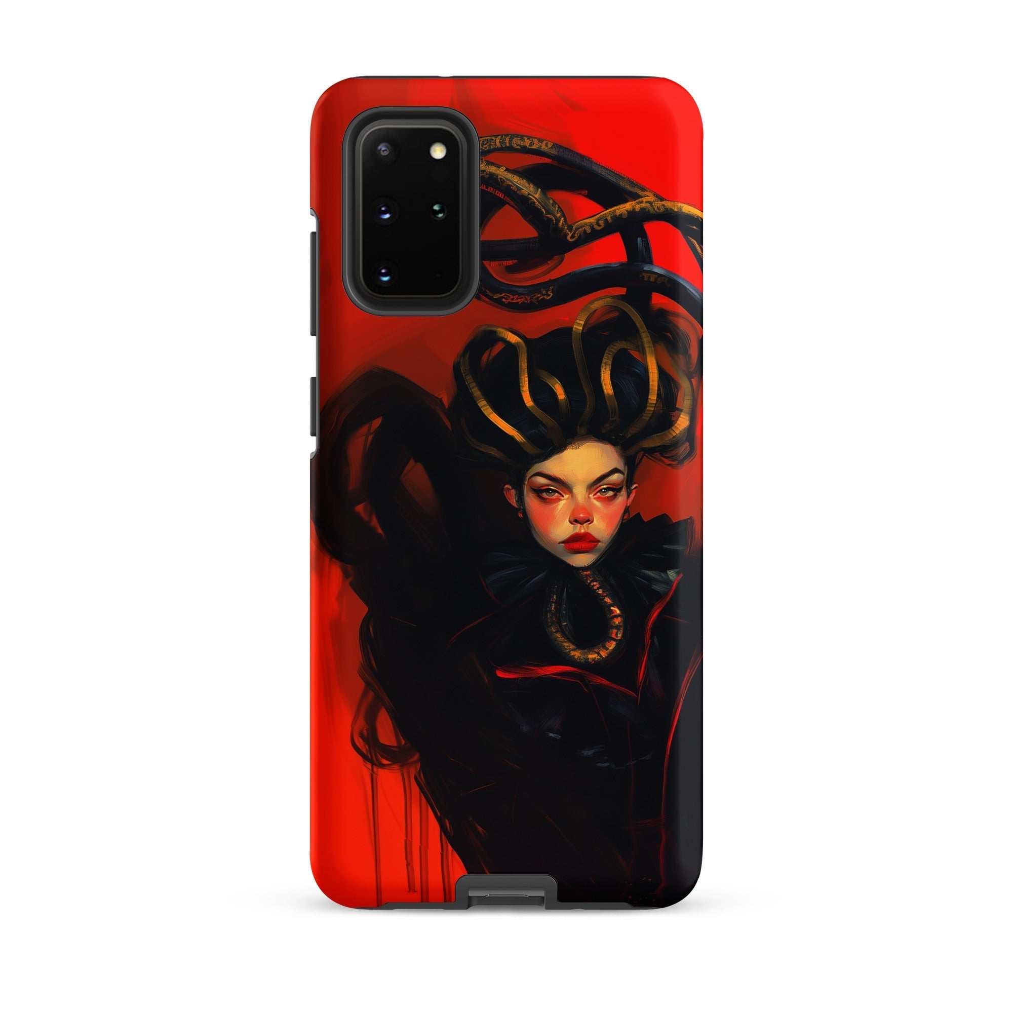 Lilith - Sapphic Witch Samsung Case, Galaxy S20 Plus / Matte, Red Phone Case Dark Fantasy Art Illustration Woman