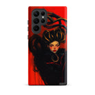 Lilith - Sapphic Witch Samsung Case, Galaxy S22 Ultra / Matte, Phone Case Illustration Woman Black Gold Hair Vibrant