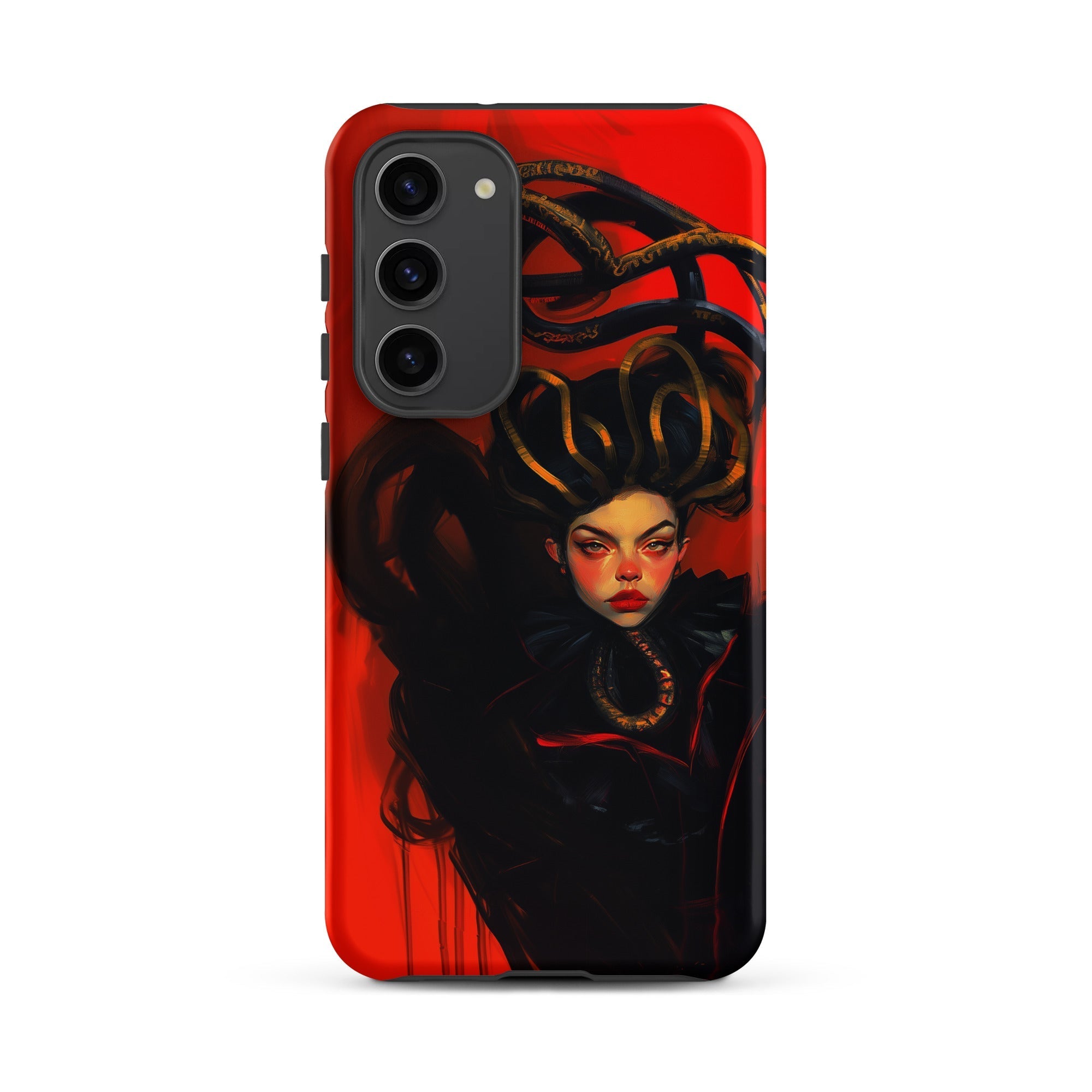 Lilith - Sapphic Witch Samsung Case, Galaxy S23 Plus / Matte, Red Smartphone Case Dark Fantasy Art Print Woman