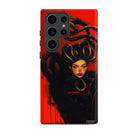 Lilith - Sapphic Witch Samsung Case, Galaxy S23 Ultra / Matte, Red Phone Case Dark Fantasy Woman Design