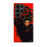 Lilith - Sapphic Witch Samsung Case, Galaxy S23 Ultra / Matte, Red Phone Case Dark Fantasy Woman Design
