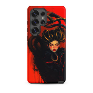 Lilith - Sapphic Witch Samsung Case, Galaxy S25 Ultra / Matte, Red Phone Case Dark Fantasy Art Print Woman