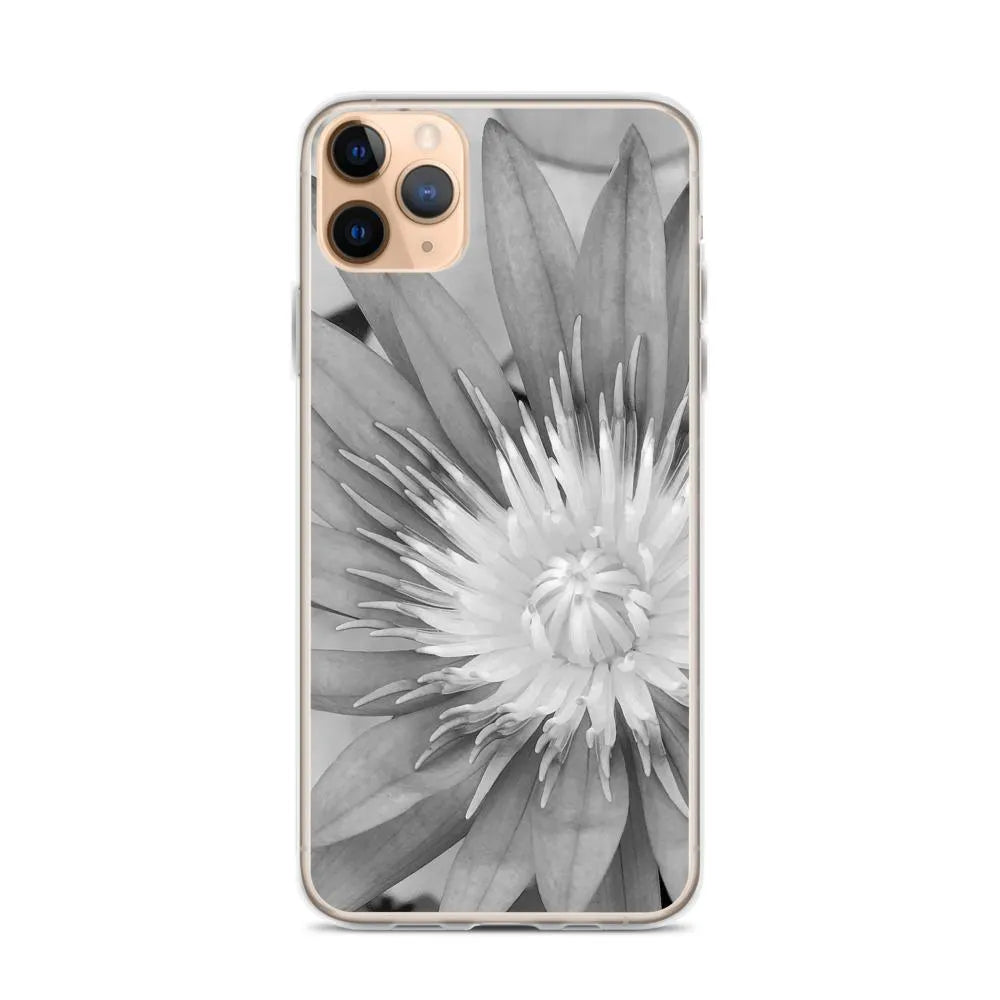 Lilliput Floral Iphone Case - Black And White - Iphone 11 Pro Max - Mobile Phone Cases - Aesthetic Art