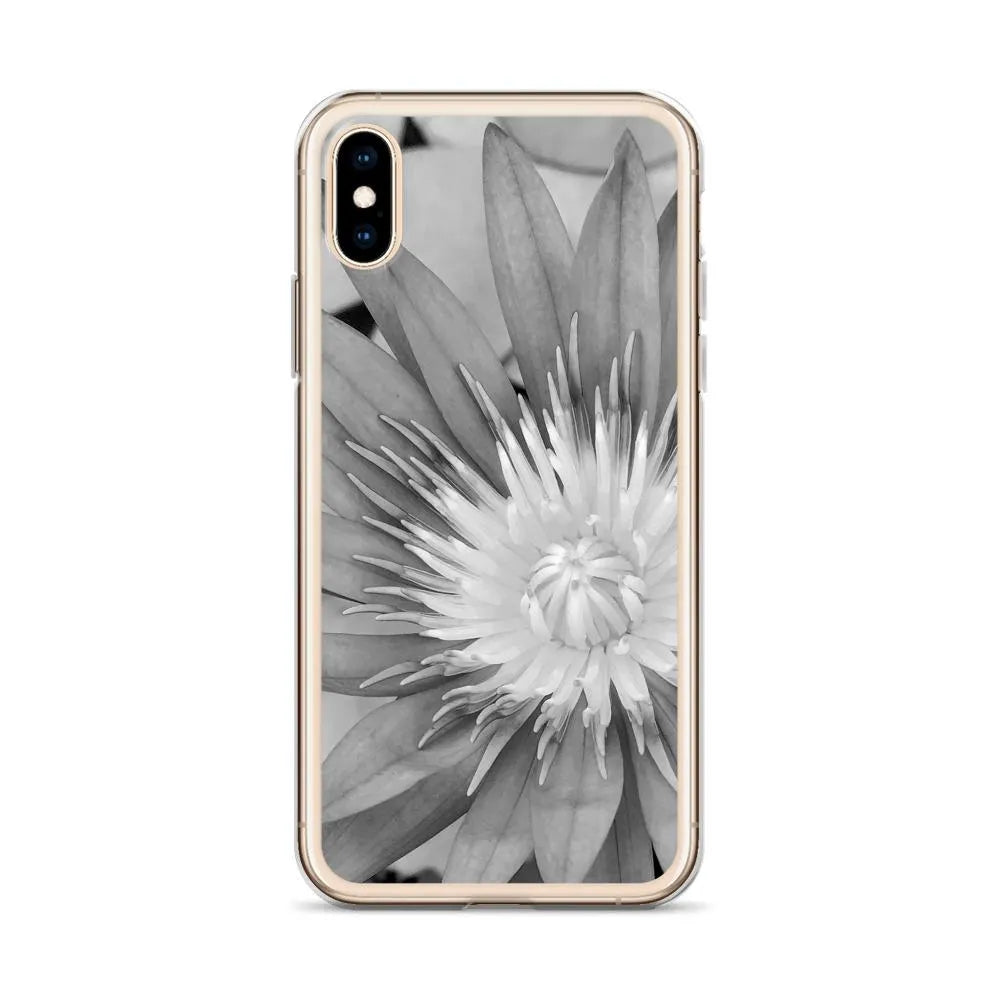 Lilliput Floral Iphone Case - Black And White - Mobile Phone Cases - Aesthetic Art