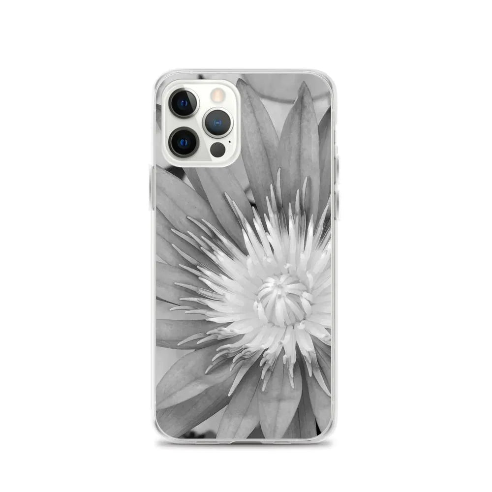 Lilliput Floral Iphone Case - Black And White - Iphone 12 Pro - Mobile Phone Cases - Aesthetic Art