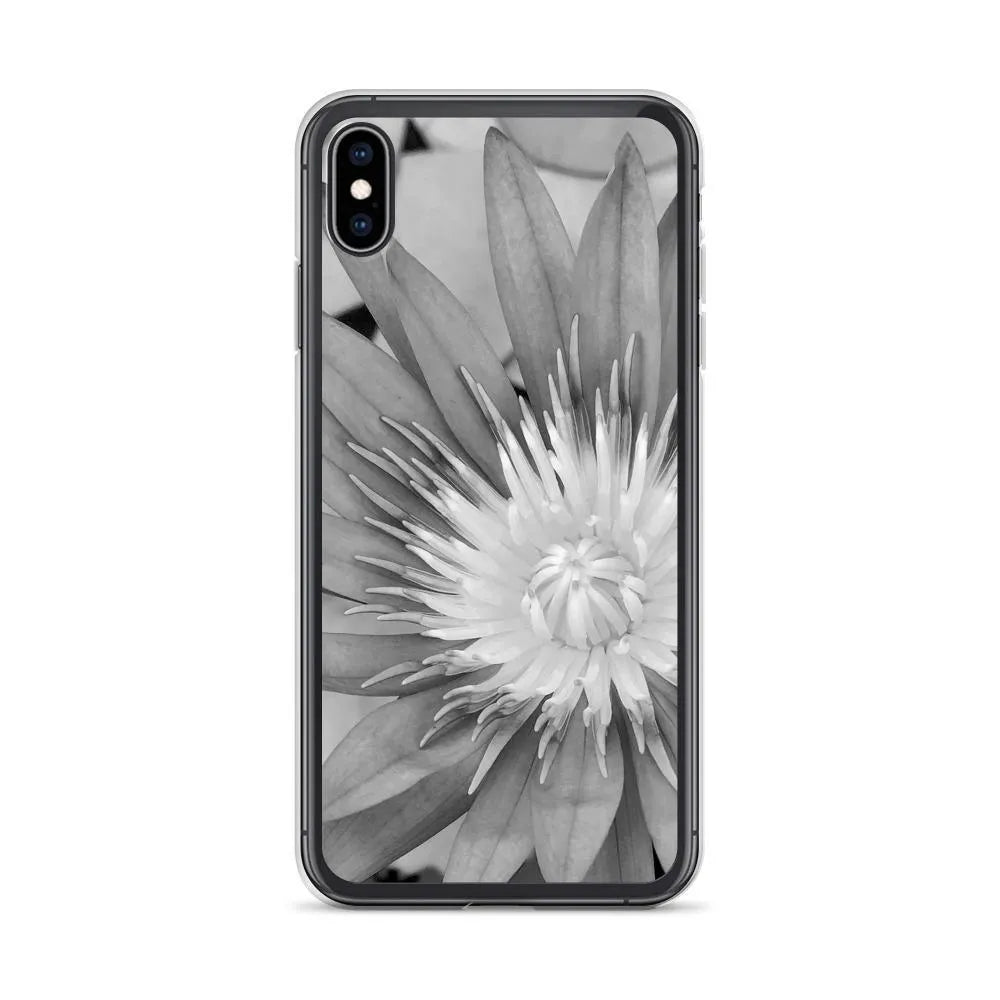 Lilliput Floral Iphone Case - Black And White - Iphone Xs Max - Mobile Phone Cases - Aesthetic Art