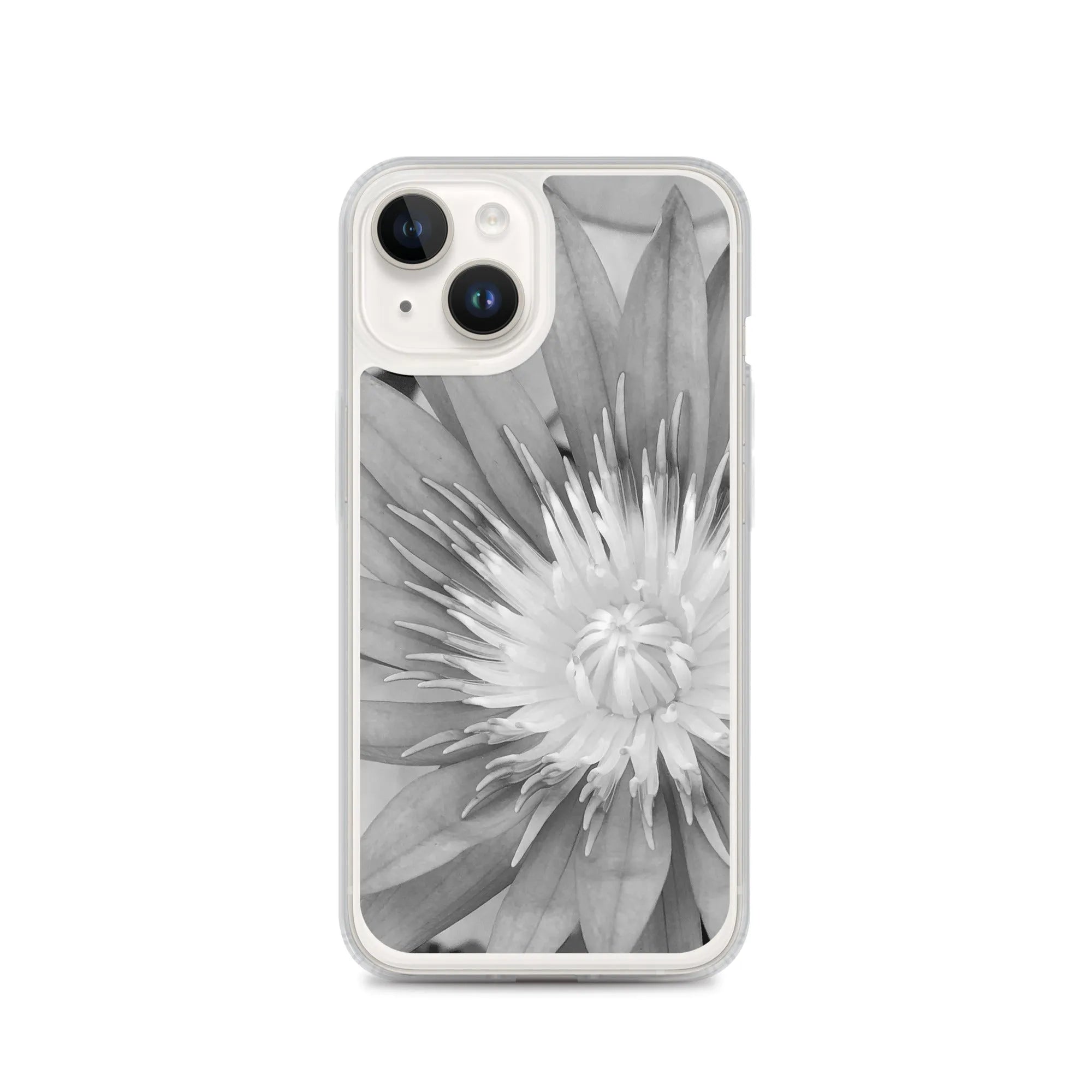 Lilliput Floral Iphone Case - Black And White - Iphone 14 - Mobile Phone Cases - Aesthetic Art