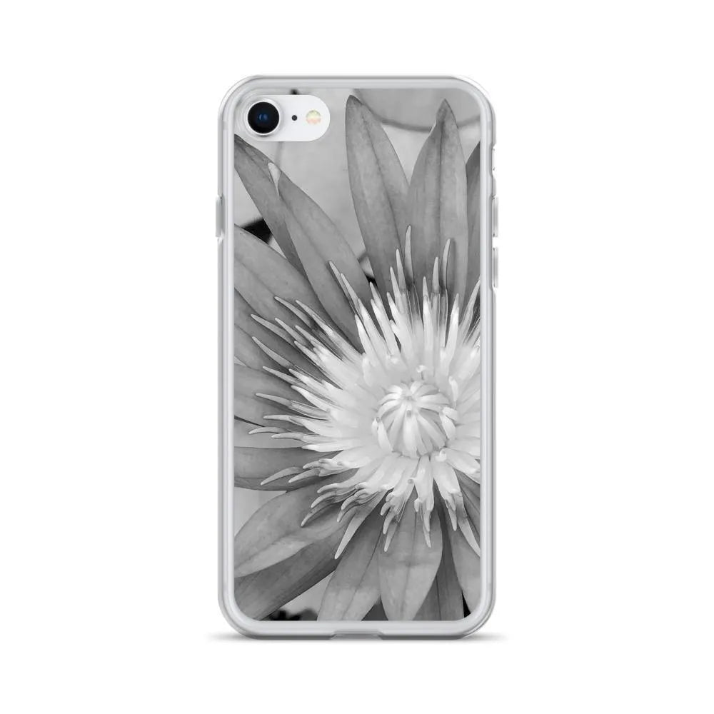 Lilliput Floral Iphone Case - Black And White - Iphone 7/8 - Mobile Phone Cases - Aesthetic Art