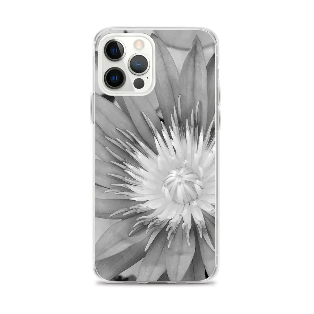 Lilliput Floral Iphone Case - Black And White - Iphone 12 Pro Max - Mobile Phone Cases - Aesthetic Art