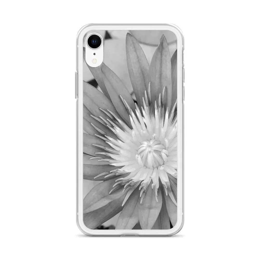 Lilliput Floral Iphone Case - Black And White - Mobile Phone Cases - Aesthetic Art