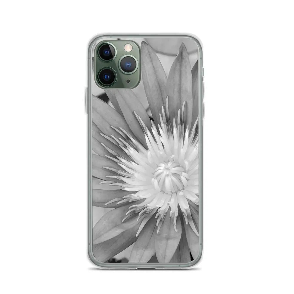 Lilliput Floral Iphone Case - Black And White - Iphone 11 Pro - Mobile Phone Cases - Aesthetic Art