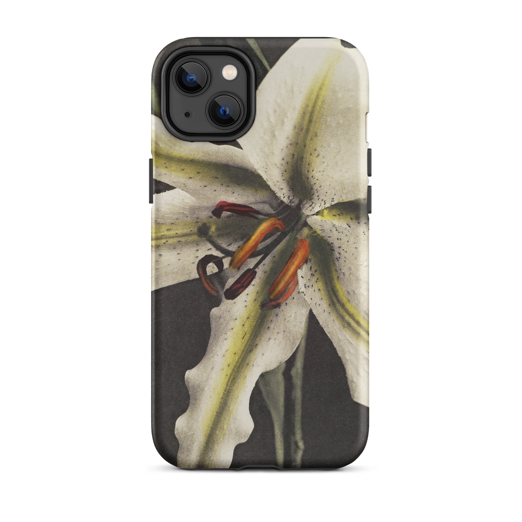 Lily Ogawa Kazumasa Floral Art Iphone Case, 14 Plus / Matte, Lily Patterned Phone Case
