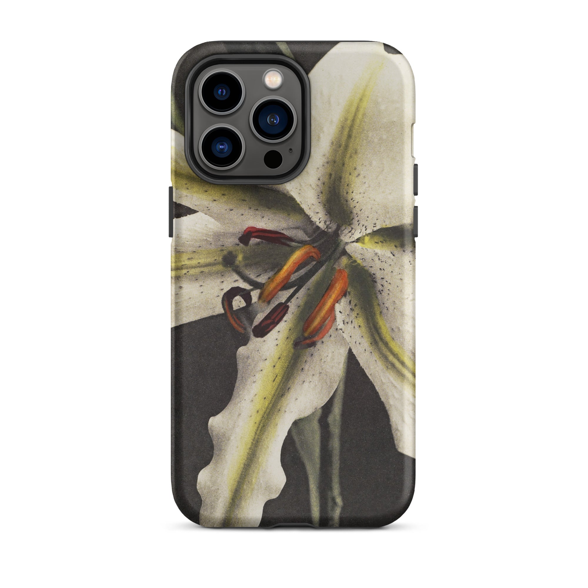 Lily Ogawa Kazumasa Floral Art Iphone Case, 14 Pro Max / Matte, Lily Patterned Phone Case