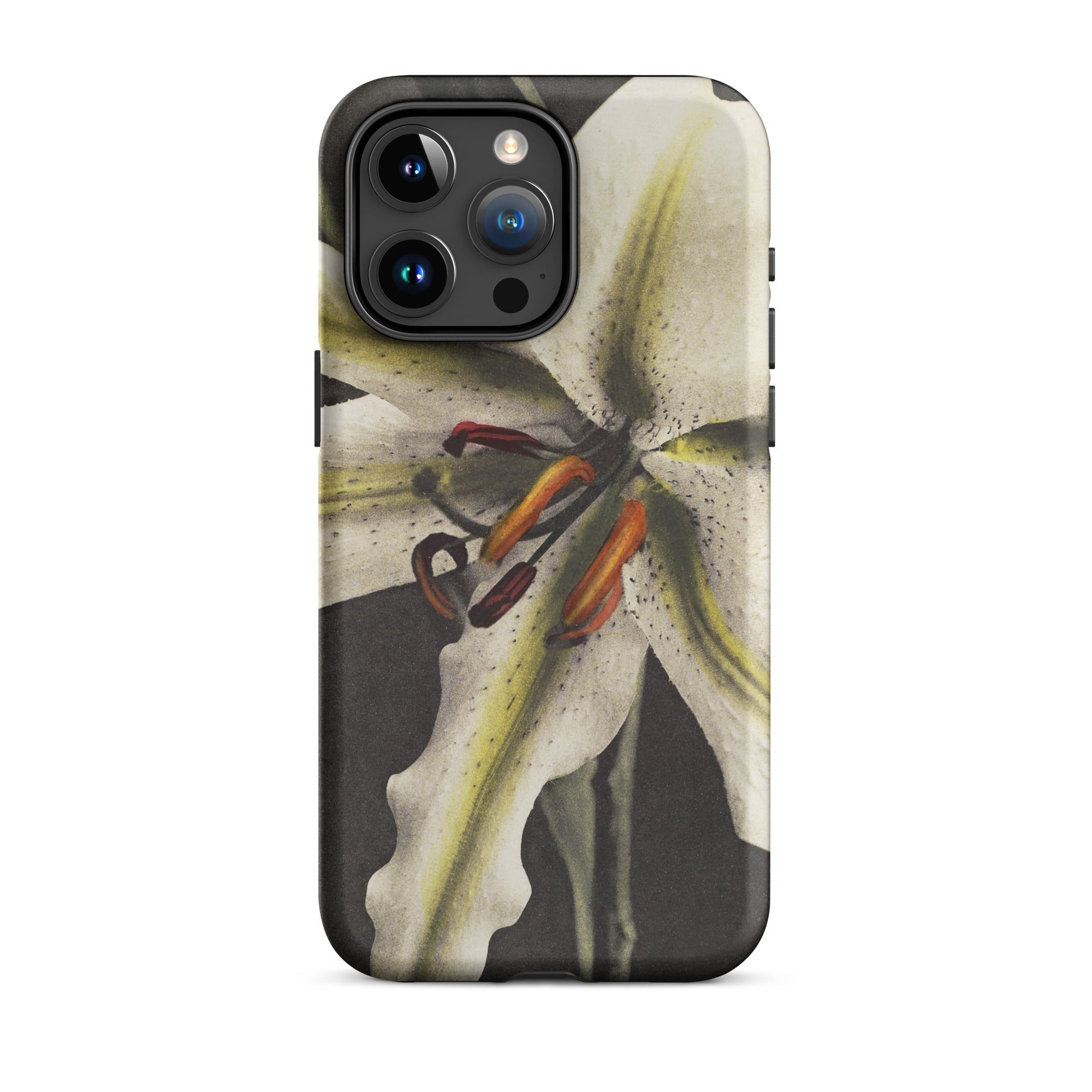 Lily Ogawa Kazumasa Floral Art Iphone Case, 15 Pro Max / Matte, Lily Patterned Phone Case