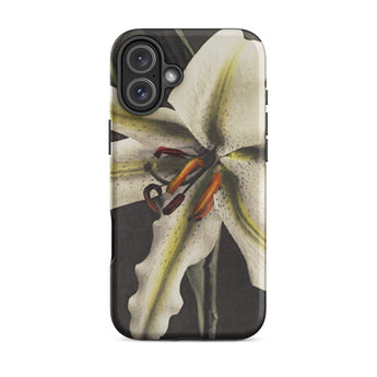 Lily - Ogawa Kazumasa Floral Art Iphone Case, 16 Plus / Matte, Floral-patterned Phone Case