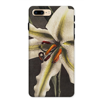 Lily - Ogawa Kazumasa Floral Art Iphone Case, 8 Plus / Matte, Phone Case Close-up Photograph White Lily Flower