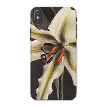 Lily - Ogawa Kazumasa Floral Art Iphone Case, x / Matte, Phone Case Close-up Photograph White Lily Flower