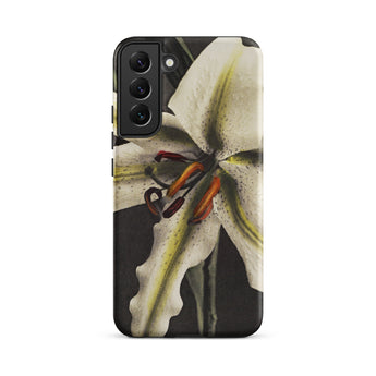 Lily - Ogawa Kazumasa Floral Art Samsung Case, Galaxy S22 Plus / Matte, Phone Case White Lily Design