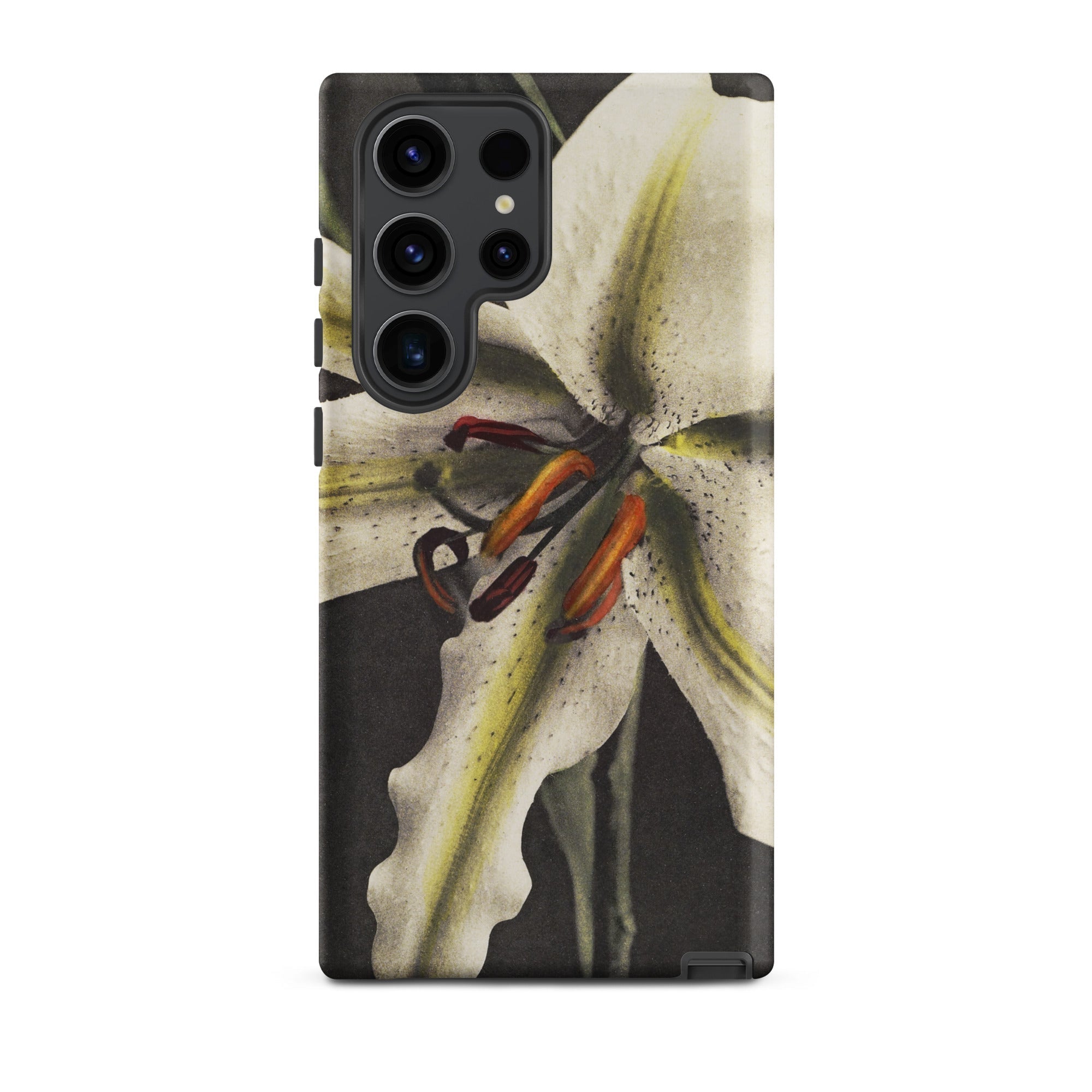 Lily Ogawa Kazumasa Floral Art Samsung Case, Galaxy S23 Ultra / Matte, Smartphone Case White Lily Design