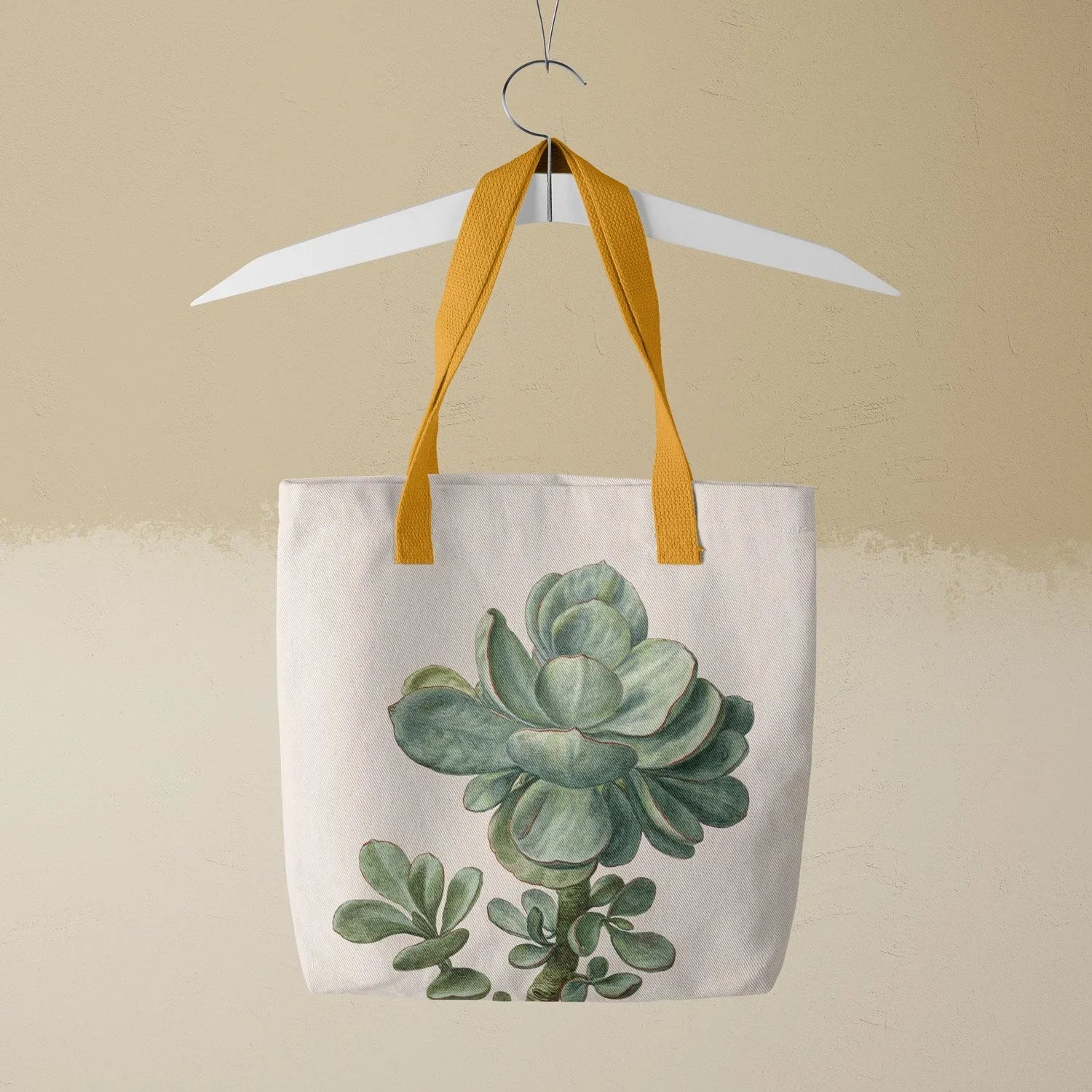 Little Green Man - Desert Trail Succulent Tote Bag Bags