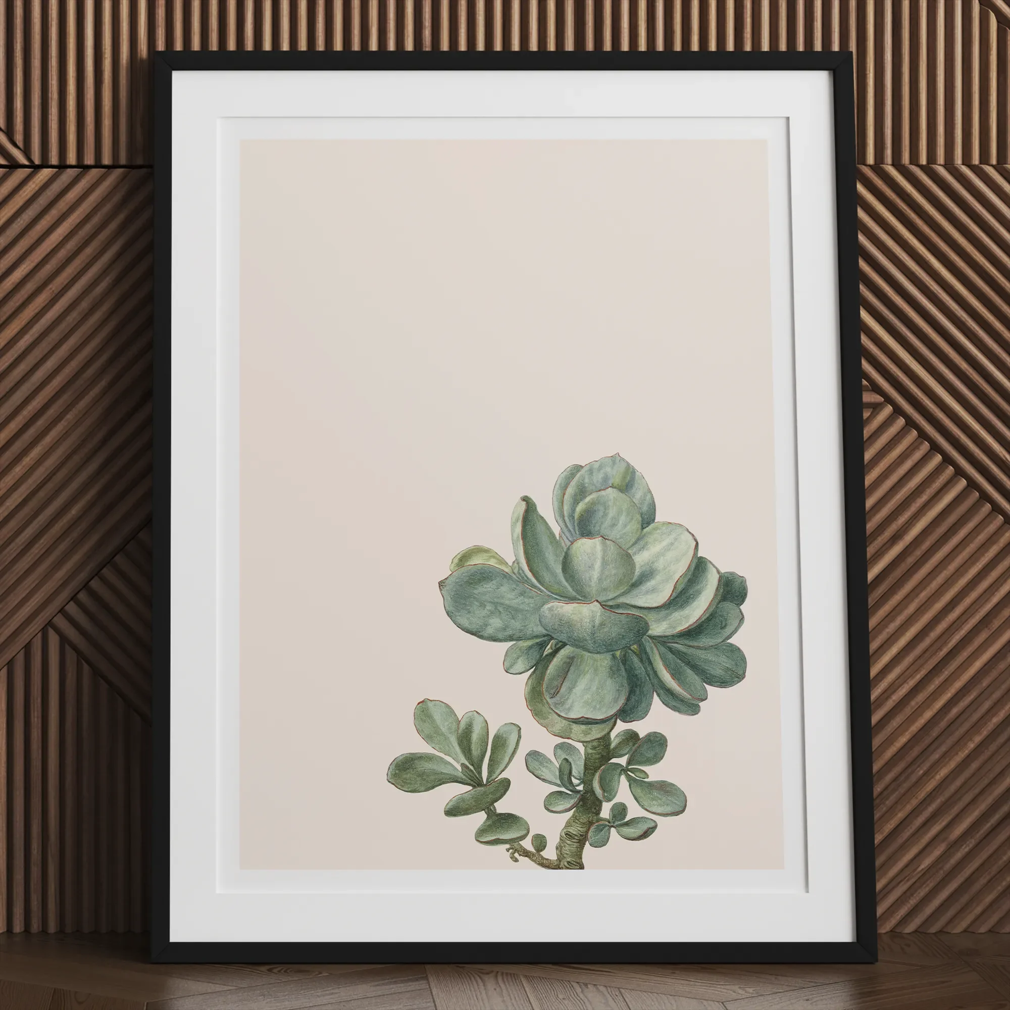 Little Green Man - Herman Saftleven Succulent Art Print - Posters Prints & Visual Artwork - Aesthetic Art