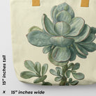 Little Green Man - New Dawn Succulent Tote Bag Bags