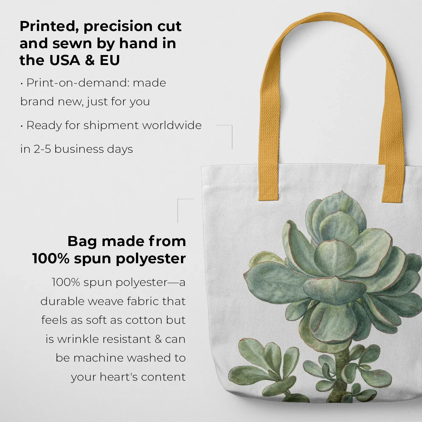 Little Green Man - Silver Bullet Succulent Tote Bag Bags