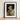 Black-framed Art Print Portrait Person Elaborate White Cream Gay Devil, Void Stares