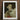 White-framed Art Print Portrait Person Ornate Off-white Cream-colored Gay Devil, Void Stares
