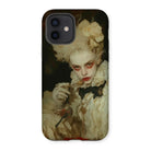 The Little Imp - Gay Devil Iphone Case, 12 / Matte, Phone Case Dramatic Portrait Pale Figure Elaborate White