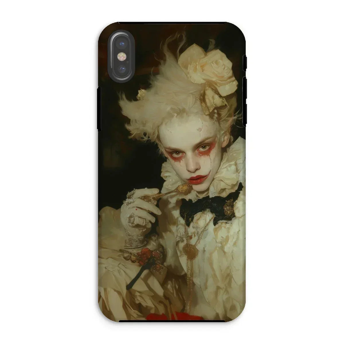 The Little Imp - Gay Devil Iphone Case, Xs / Matte, Phone Case Portrait Pale Figure Dramatic Makeup Elaborate
