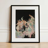 Our Little Secret - Neo-baroque Bacchanal Art Print / Canvas, 12x16’’ / 31x41cm / Black Frame / Matboard, Posters Prints & Visual Artwork,