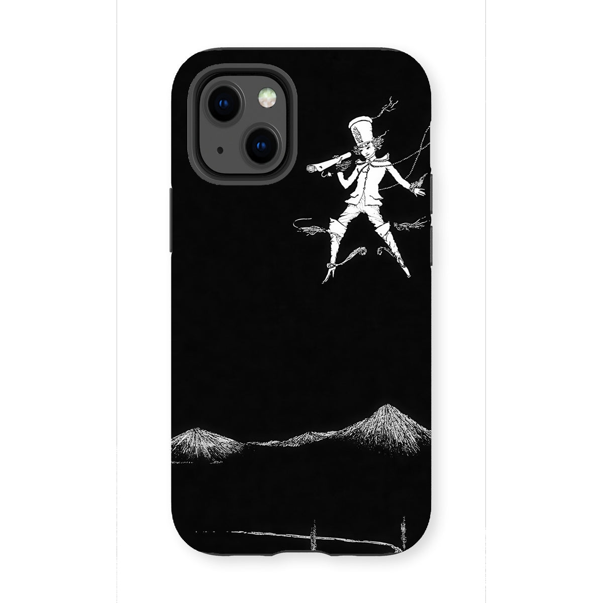 Little Thumb - Harry Clarke Fairy Tale Iphone Case, 13 Mini / Matte, Black Phone Case Whimsical Illustration