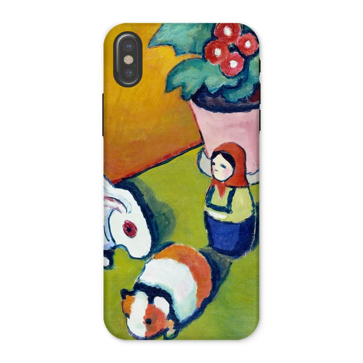 Little Walter’s Toys Art Phone Case - August Macke - Iphone x / Matte - Mobile Phone Cases - Aesthetic Art