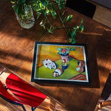 Little Walter’s Toys - August Macke Art Print / Canvas Framed Artwork Vase Flowers Scattered Objects Yellow Background Walter’s Toys Art,