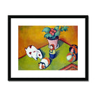 Little Walter’s Toys - August Macke Art Print, Framed Painting White Teapot Colorful Decorative Objects