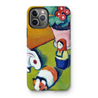 Little Walter’s Toys - August Macke Iphone Case, 11 Pro / Matte, Iphone Case Colorful Abstract Painting Toys Flower Pot
