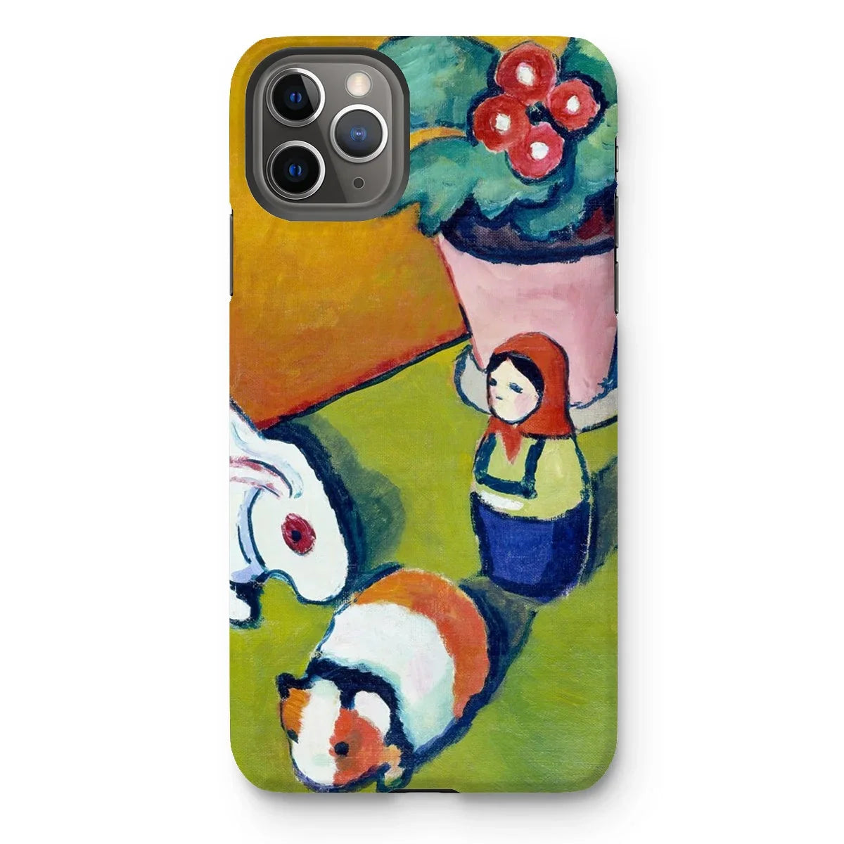 Little Walter’s Toys - August Macke Iphone Case, 11 Pro Max / Matte, Phone Case Colorful Abstract Painting Toys Potted Plant