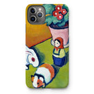 Little Walter’s Toys - August Macke Iphone Case, 11 Pro Max / Matte, Phone Case Colorful Abstract Painting Toys Potted Plant