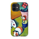 Little Walter’s Toys - August Macke Iphone Case, 12 / Matte, Phone Case Colorful Abstract Painting Toys Potted Plant
