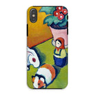 Little Walter’s Toys - August Macke Iphone Case, Xs / Matte, Phone Case Colorful Abstract Painting Toys Potted Plant
