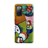Little Walter’s Toys - August Macke Samsung Case, Galaxy S20 Fe / Matte, Smartphone Case Colorful Painting Potted Plant Doll Guinea