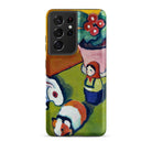 Little Walter’s Toys August Macke Samsung Case, Galaxy S21 Ultra / Matte, Yellow Smartphone Case Abstract Painting Design